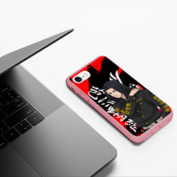 Чехол iPhone 7/8 матовый КЕЙСКЕ БАДЖИ ЛОГО НА СПИНЕ, цвет: 3D-баблгам — фото 2