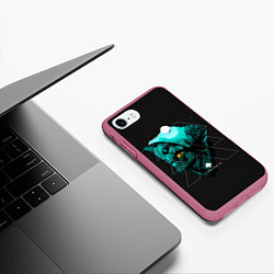 Чехол iPhone 7/8 матовый Cayde-6 art, цвет: 3D-малиновый — фото 2