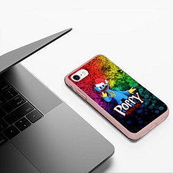 Чехол iPhone 7/8 матовый POPPY PLAYTIME НОВОГОДНИЙ ПОППИ ПЛЕЙТАЙМ, цвет: 3D-светло-розовый — фото 2