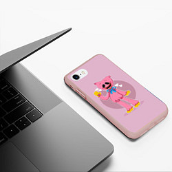 Чехол iPhone 7/8 матовый KISSY MISSY POPPY PLAYTIME ПОППИ ПЛЕЙТАЙМ КИССИ МИ, цвет: 3D-светло-розовый — фото 2