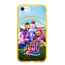 Чехол iPhone 7/8 матовый My Little Pony: A New Generation, цвет: 3D-желтый