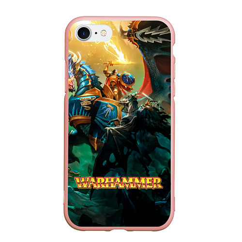 Чехол iPhone 7/8 матовый Warhammer арт / 3D-Светло-розовый – фото 1