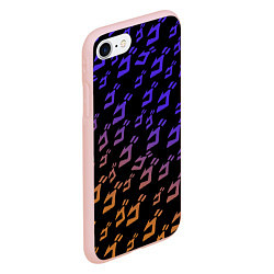 Чехол iPhone 7/8 матовый JOJOS BIZARRE ADVENTURE PATTERN, цвет: 3D-светло-розовый — фото 2