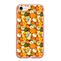 Чехол iPhone 7/8 матовый Тыквы Pumpkin