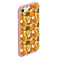 Чехол iPhone 7/8 матовый Тыквы Pumpkin, цвет: 3D-баблгам — фото 2