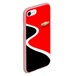 Чехол iPhone 7/8 матовый Chevrolet Логотип, цвет: 3D-баблгам — фото 2