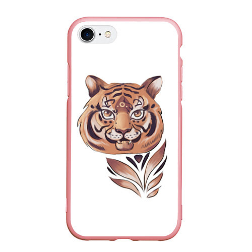 Чехол iPhone 7/8 матовый Тигр, принт / 3D-Баблгам – фото 1