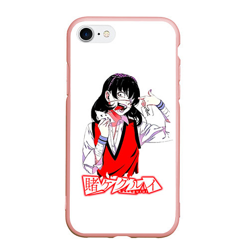 Чехол iPhone 7/8 матовый Ikishima Midari - Kakegurui / 3D-Светло-розовый – фото 1