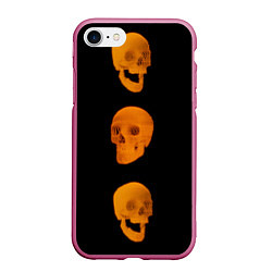 Чехол iPhone 7/8 матовый Отпала челюсть, цвет: 3D-малиновый