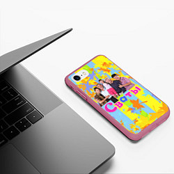 Чехол iPhone 7/8 матовый Сваты - народный сериал, цвет: 3D-малиновый — фото 2