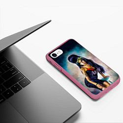 Чехол iPhone 7/8 матовый Amy Jade Winehouse, цвет: 3D-малиновый — фото 2