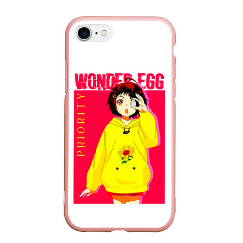 Чехол iPhone 7/8 матовый Priority Wonder Egg / 3D-Светло-розовый – фото 1