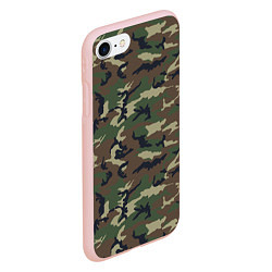 Чехол iPhone 7/8 матовый Камуфляж: классика, цвет: 3D-светло-розовый — фото 2