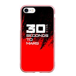 Чехол iPhone 7/8 матовый 30 Seconds to Mars: Брызги