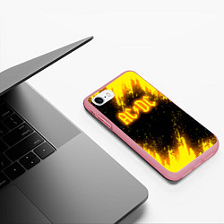 Чехол iPhone 7/8 матовый ACDC - Neon, цвет: 3D-баблгам — фото 2