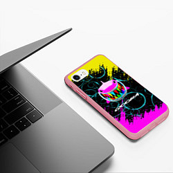 Чехол iPhone 7/8 матовый 6IX9INE пузыри, цвет: 3D-баблгам — фото 2
