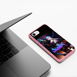 Чехол iPhone 7/8 матовый League Of Legends Arcane ДЖИНКС ПАУДЕР, цвет: 3D-баблгам — фото 2