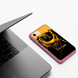 Чехол iPhone 7/8 матовый Bendy and the Ink Machine Бэнди чудовище, цвет: 3D-малиновый — фото 2