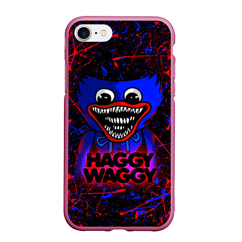 Чехол iPhone 7/8 матовый HAGGY WAGGY POPPY PLAYTIME / 3D-Малиновый – фото 1