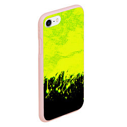 Чехол iPhone 7/8 матовый НЕОНОВЫЕ БРЫЗГИ КРАСКИ, цвет: 3D-светло-розовый — фото 2