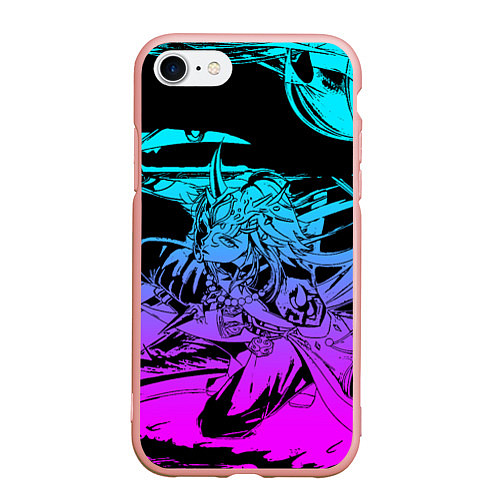 Чехол iPhone 7/8 матовый XIAO ГЕНШИН ИМПАКТ / 3D-Светло-розовый – фото 1