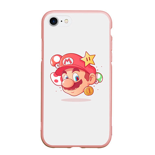 Чехол iPhone 7/8 матовый Милаха Марио / 3D-Светло-розовый – фото 1