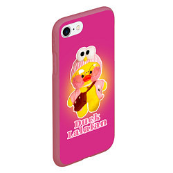 Чехол iPhone 7/8 матовый Duck Lalafanfan Лалафанфан, цвет: 3D-малиновый — фото 2