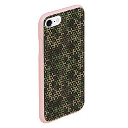 Чехол iPhone 7/8 матовый Абстрактный Охотничий Камуфляж, цвет: 3D-светло-розовый — фото 2