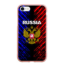 Чехол iPhone 7/8 матовый Russia Герб Патриот