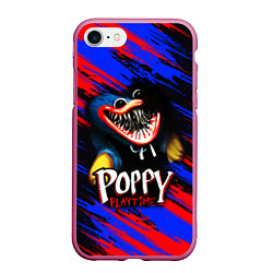 Чехол iPhone 7/8 матовый POPPY PLAYTIME HAGGY WAGGY ПОППИ ПЛЕЙТАЙМ ИГРА ХАГ, цвет: 3D-малиновый