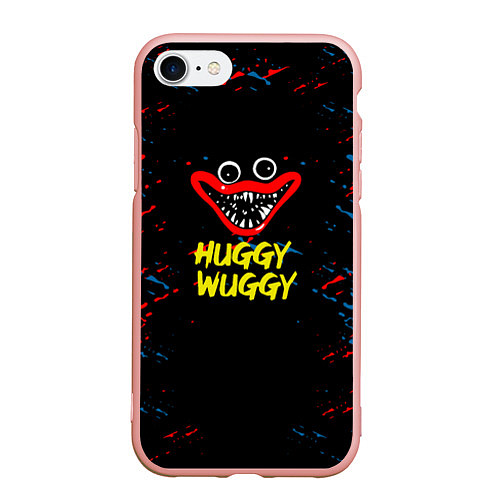 Чехол iPhone 7/8 матовый Poppy Playtime Поппи Плейтайм huggy wuggy / 3D-Светло-розовый – фото 1