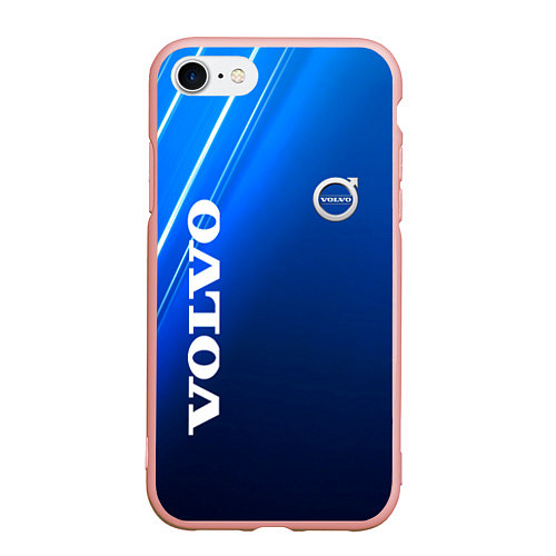 Чехол iPhone 7/8 матовый Volvo Sport Auto / 3D-Светло-розовый – фото 1