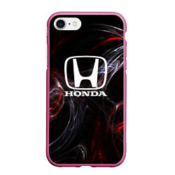 Чехол iPhone 7/8 матовый Honda разводы, цвет: 3D-малиновый