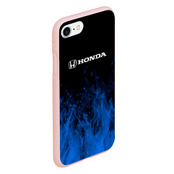 Чехол iPhone 7/8 матовый Honda огонь, цвет: 3D-светло-розовый — фото 2