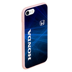 Чехол iPhone 7/8 матовый Honda - Blue, цвет: 3D-светло-розовый — фото 2