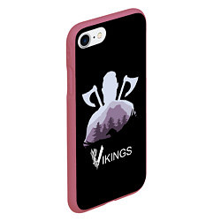 Чехол iPhone 7/8 матовый Зов Викинга, цвет: 3D-малиновый — фото 2