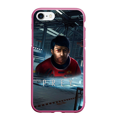 Чехол iPhone 7/8 матовый Prey art game / 3D-Малиновый – фото 1