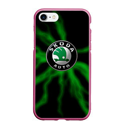 Чехол iPhone 7/8 матовый Skoda - Гроза