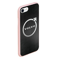Чехол iPhone 7/8 матовый Volvo бренд, цвет: 3D-светло-розовый — фото 2