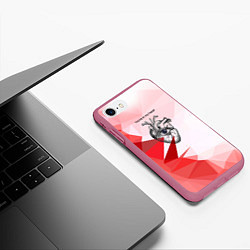 Чехол iPhone 7/8 матовый Youre in my heart, цвет: 3D-малиновый — фото 2