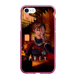 Чехол iPhone 7/8 матовый Prey Зараженная, цвет: 3D-малиновый