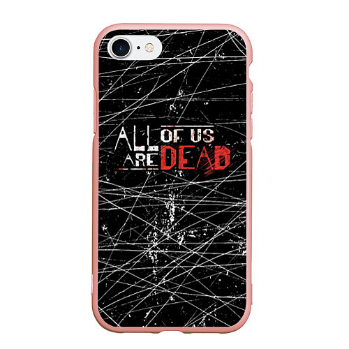 Чехол iPhone 7/8 матовый Мы все мертвы All of Us Are Dead / 3D-Светло-розовый – фото 1