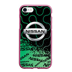 Чехол iPhone 7/8 матовый NISSAN Супер класса, цвет: 3D-малиновый