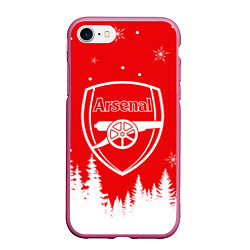 Чехол iPhone 7/8 матовый FC ARSENAL WINTER ФК АРСЕНАЛ ЗИМНИЙ СТИЛЬ