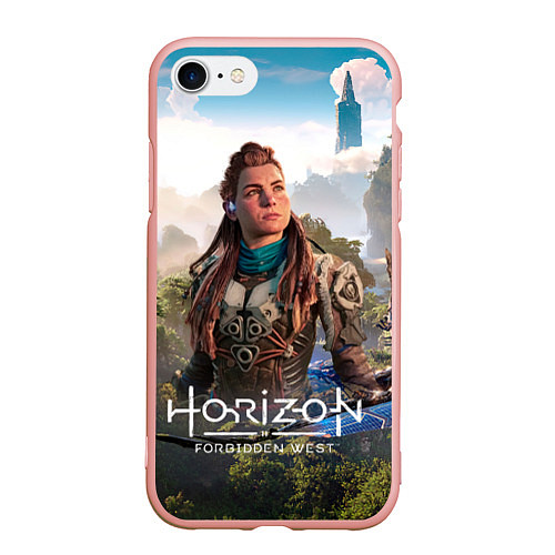 Чехол iPhone 7/8 матовый Aloy Элой Horizon / 3D-Светло-розовый – фото 1