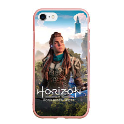 Чехол iPhone 7/8 матовый Aloy Элой Horizon, цвет: 3D-светло-розовый