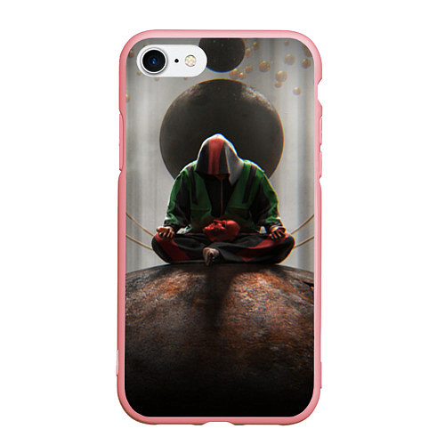 Чехол iPhone 7/8 матовый Медитация и пост / 3D-Баблгам – фото 1
