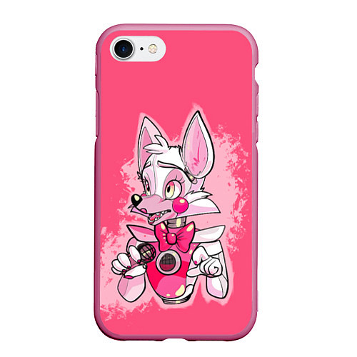 Чехол iPhone 7/8 матовый Funtime Foxy / 3D-Малиновый – фото 1