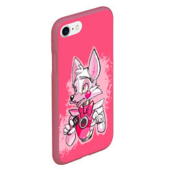 Чехол iPhone 7/8 матовый Funtime Foxy, цвет: 3D-малиновый — фото 2