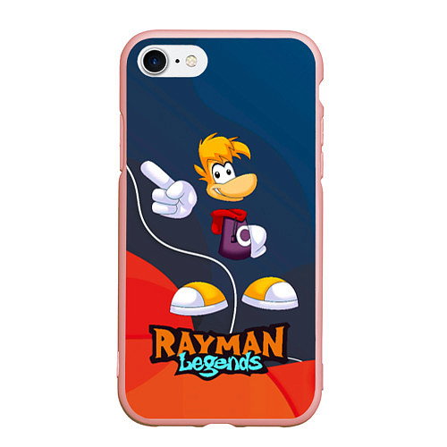 Чехол iPhone 7/8 матовый Rayman Legends kid / 3D-Светло-розовый – фото 1